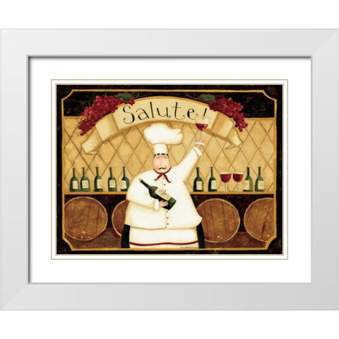 Tasty Wine White Modern Wood Framed Art Print with Double Matting by DiPaolo, Dan