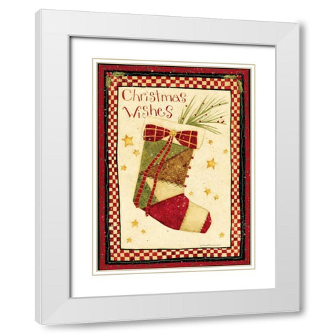 Best Wishes White Modern Wood Framed Art Print with Double Matting by DiPaolo, Dan