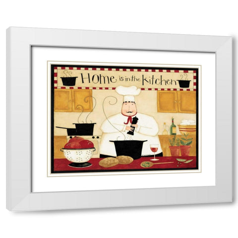 Home Kitchen White Modern Wood Framed Art Print with Double Matting by DiPaolo, Dan