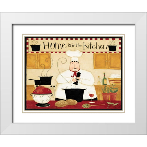 Home Kitchen White Modern Wood Framed Art Print with Double Matting by DiPaolo, Dan