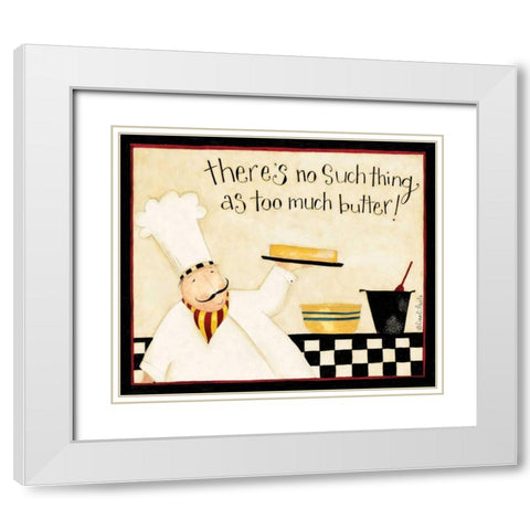 Too Much Butter White Modern Wood Framed Art Print with Double Matting by DiPaolo, Dan