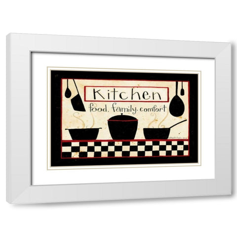 Kitchen White Modern Wood Framed Art Print with Double Matting by DiPaolo, Dan