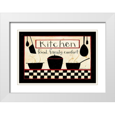 Kitchen White Modern Wood Framed Art Print with Double Matting by DiPaolo, Dan