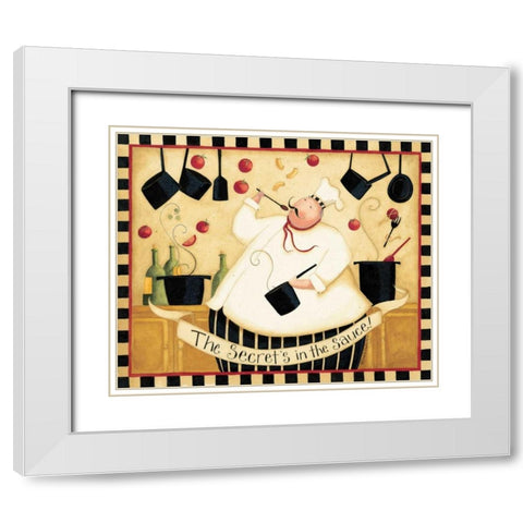 Secret Sauce White Modern Wood Framed Art Print with Double Matting by DiPaolo, Dan
