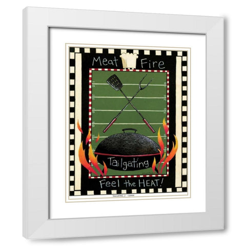 Tailgating 2 White Modern Wood Framed Art Print with Double Matting by DiPaolo, Dan
