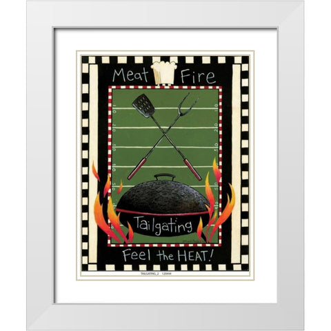 Tailgating 2 White Modern Wood Framed Art Print with Double Matting by DiPaolo, Dan