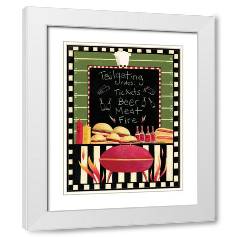 Tailgating White Modern Wood Framed Art Print with Double Matting by DiPaolo, Dan