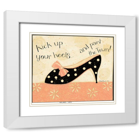 Kick Shells White Modern Wood Framed Art Print with Double Matting by DiPaolo, Dan