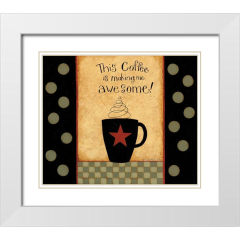 Awesome White Modern Wood Framed Art Print with Double Matting by DiPaolo, Dan