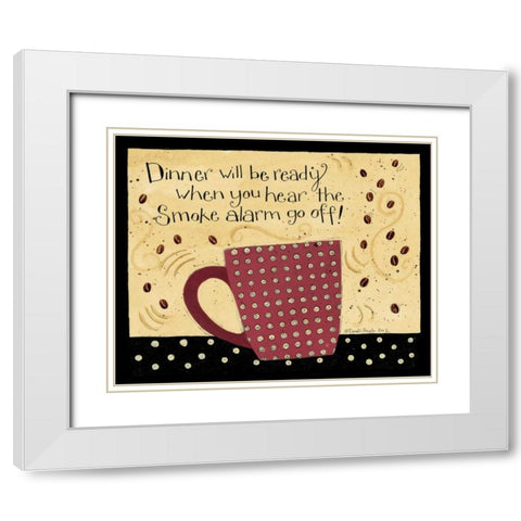 Smoke Alarm White Modern Wood Framed Art Print with Double Matting by DiPaolo, Dan