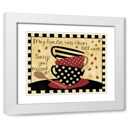 Clean House White Modern Wood Framed Art Print with Double Matting by DiPaolo, Dan