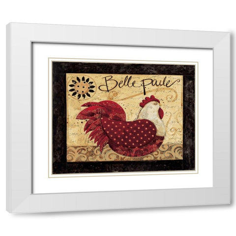 BellePoulet White Modern Wood Framed Art Print with Double Matting by DiPaolo, Dan