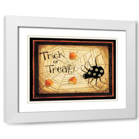 Web White Modern Wood Framed Art Print with Double Matting by DiPaolo, Dan