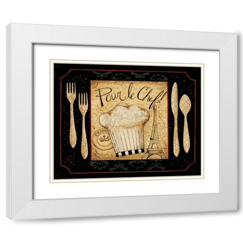 Pour White Modern Wood Framed Art Print with Double Matting by DiPaolo, Dan