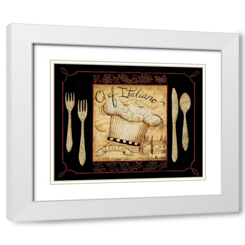 Italiano White Modern Wood Framed Art Print with Double Matting by DiPaolo, Dan