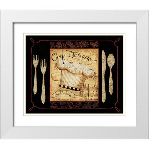 Italiano White Modern Wood Framed Art Print with Double Matting by DiPaolo, Dan