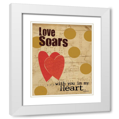 Soars White Modern Wood Framed Art Print with Double Matting by DiPaolo, Dan