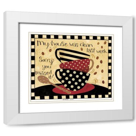 My House White Modern Wood Framed Art Print with Double Matting by DiPaolo, Dan