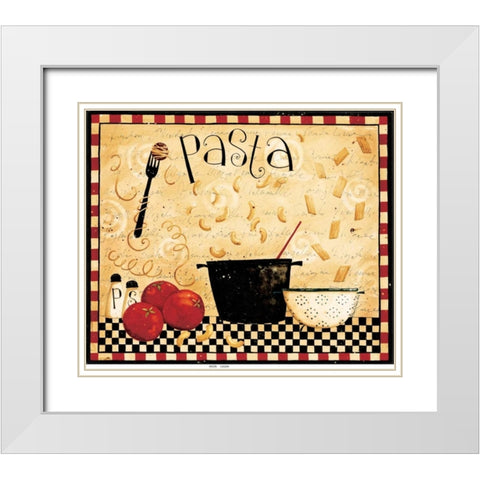 Pasta White Modern Wood Framed Art Print with Double Matting by DiPaolo, Dan
