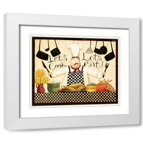 Get Cooking White Modern Wood Framed Art Print with Double Matting by DiPaolo, Dan