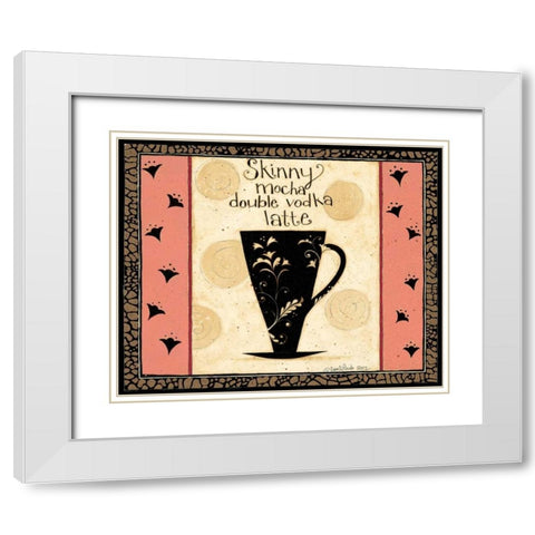 Skinny Vodka White Modern Wood Framed Art Print with Double Matting by DiPaolo, Dan