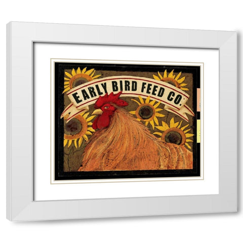 Early Bird Feed Co. White Modern Wood Framed Art Print with Double Matting by DiPaolo, Dan