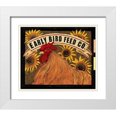 Early Bird Feed Co. White Modern Wood Framed Art Print with Double Matting by DiPaolo, Dan
