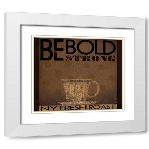 Blod White Modern Wood Framed Art Print with Double Matting by DiPaolo, Dan