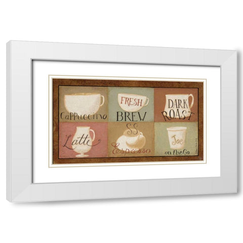 Must Be Tea White Modern Wood Framed Art Print with Double Matting by DiPaolo, Dan