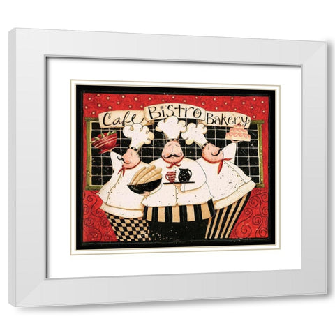 Cafe Bistro Bakery White Modern Wood Framed Art Print with Double Matting by DiPaolo, Dan
