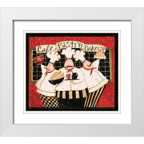 Cafe Bistro Bakery White Modern Wood Framed Art Print with Double Matting by DiPaolo, Dan