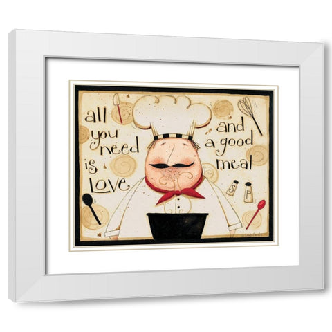 All You Need White Modern Wood Framed Art Print with Double Matting by DiPaolo, Dan