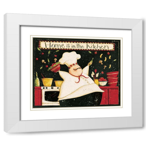 Home Kitchen White Modern Wood Framed Art Print with Double Matting by DiPaolo, Dan