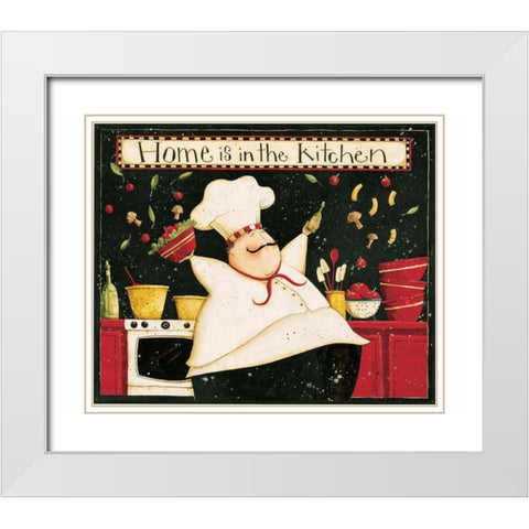 Home Kitchen White Modern Wood Framed Art Print with Double Matting by DiPaolo, Dan
