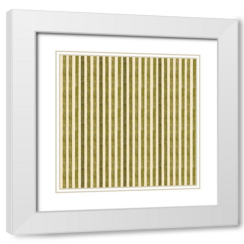 Extended Strips White Modern Wood Framed Art Print with Double Matting by DiPaolo, Dan