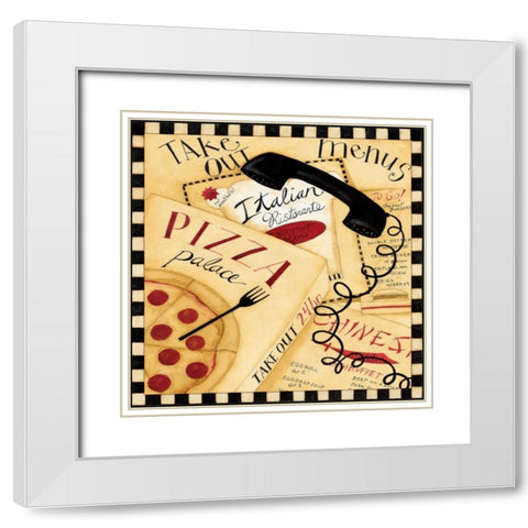 Call It In White Modern Wood Framed Art Print with Double Matting by DiPaolo, Dan