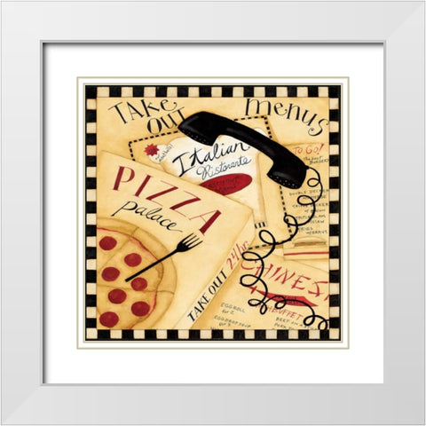 Call It In White Modern Wood Framed Art Print with Double Matting by DiPaolo, Dan