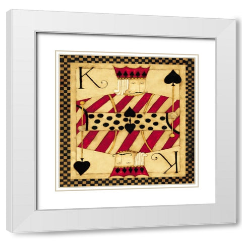 King White Modern Wood Framed Art Print with Double Matting by DiPaolo, Dan