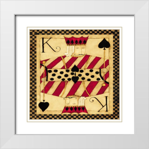 King White Modern Wood Framed Art Print with Double Matting by DiPaolo, Dan