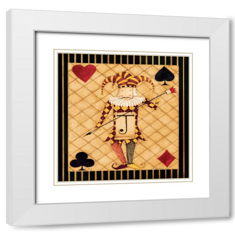 What a Joker White Modern Wood Framed Art Print with Double Matting by DiPaolo, Dan