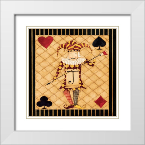 What a Joker White Modern Wood Framed Art Print with Double Matting by DiPaolo, Dan