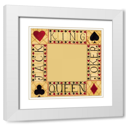 Four Corners White Modern Wood Framed Art Print with Double Matting by DiPaolo, Dan