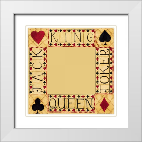 Four Corners White Modern Wood Framed Art Print with Double Matting by DiPaolo, Dan