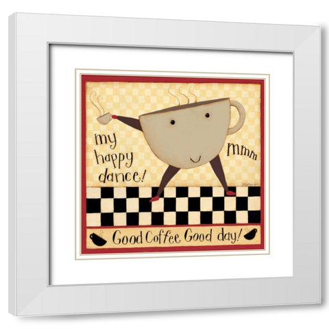 Hi Cupy White Modern Wood Framed Art Print with Double Matting by DiPaolo, Dan