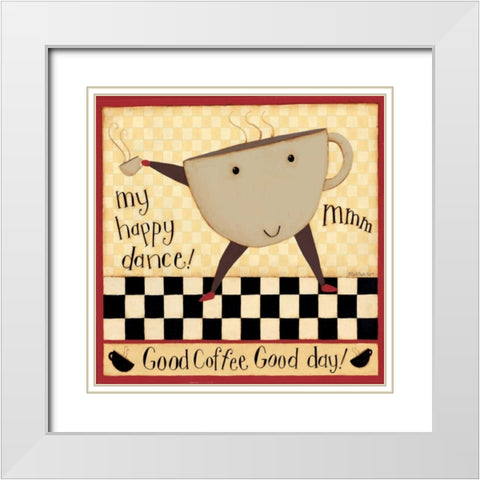 Hi Cupy White Modern Wood Framed Art Print with Double Matting by DiPaolo, Dan