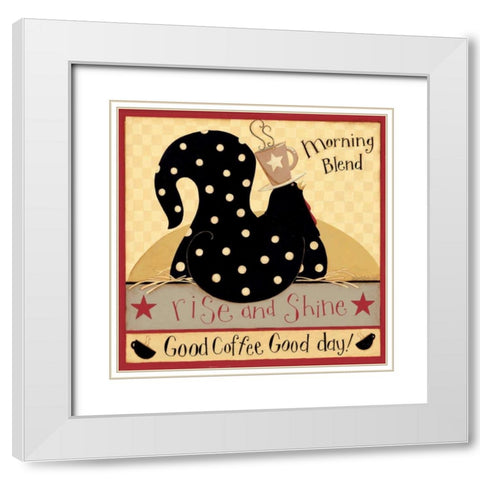 Morning Blend White Modern Wood Framed Art Print with Double Matting by DiPaolo, Dan