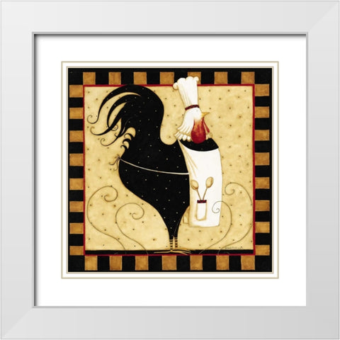 Apron Chick White Modern Wood Framed Art Print with Double Matting by DiPaolo, Dan