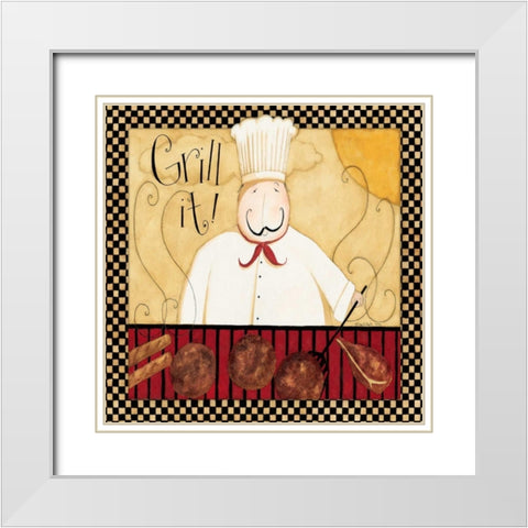 Grill White Modern Wood Framed Art Print with Double Matting by DiPaolo, Dan