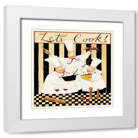 Cooking Time White Modern Wood Framed Art Print with Double Matting by DiPaolo, Dan