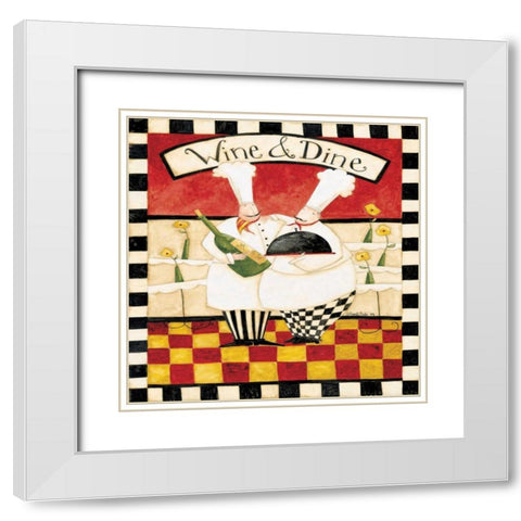 Vino Vino White Modern Wood Framed Art Print with Double Matting by DiPaolo, Dan